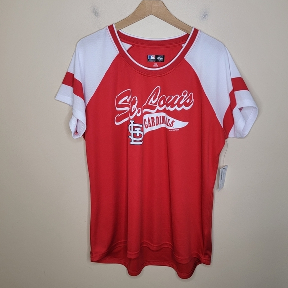 NWT G-III 4Her | St. Louis Cardinals Baseball Short Sleeve Red Tee Size XXL - Picture 1 of 5
